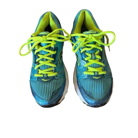 Saucony Women's Size 7.5 Blue and Green Running Shoes - Picture 6 of 10